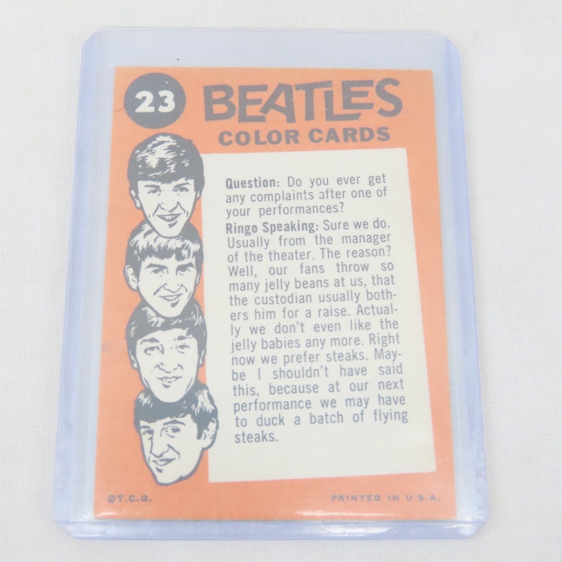 13 1964 Topps Beatles Cards - 15
