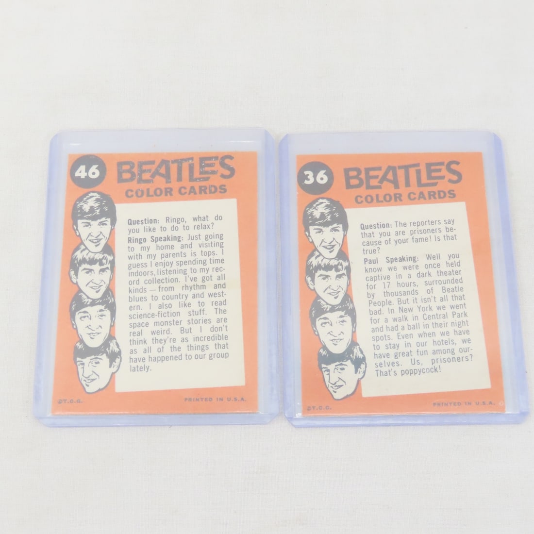 13 1964 Topps Beatles Cards - 19