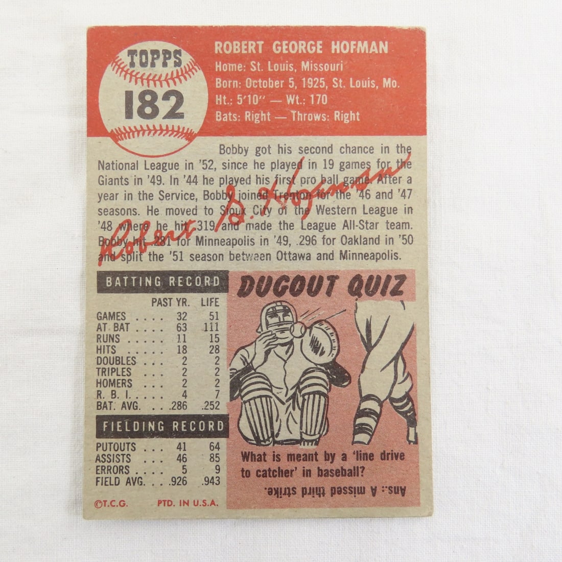 10 Sharp 1953 Topps Baseball Cards - 11