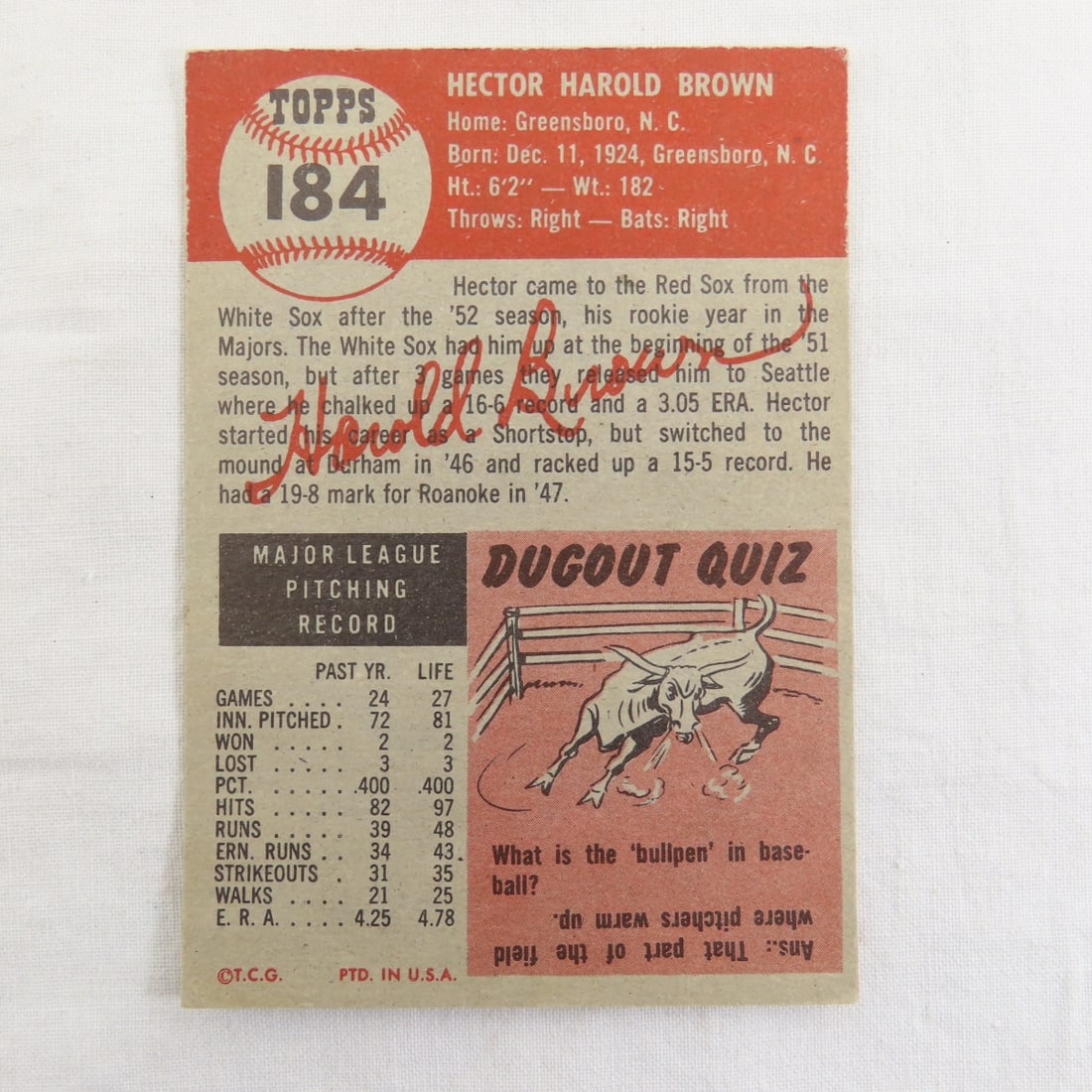 10 Sharp 1953 Topps Baseball Cards - 15