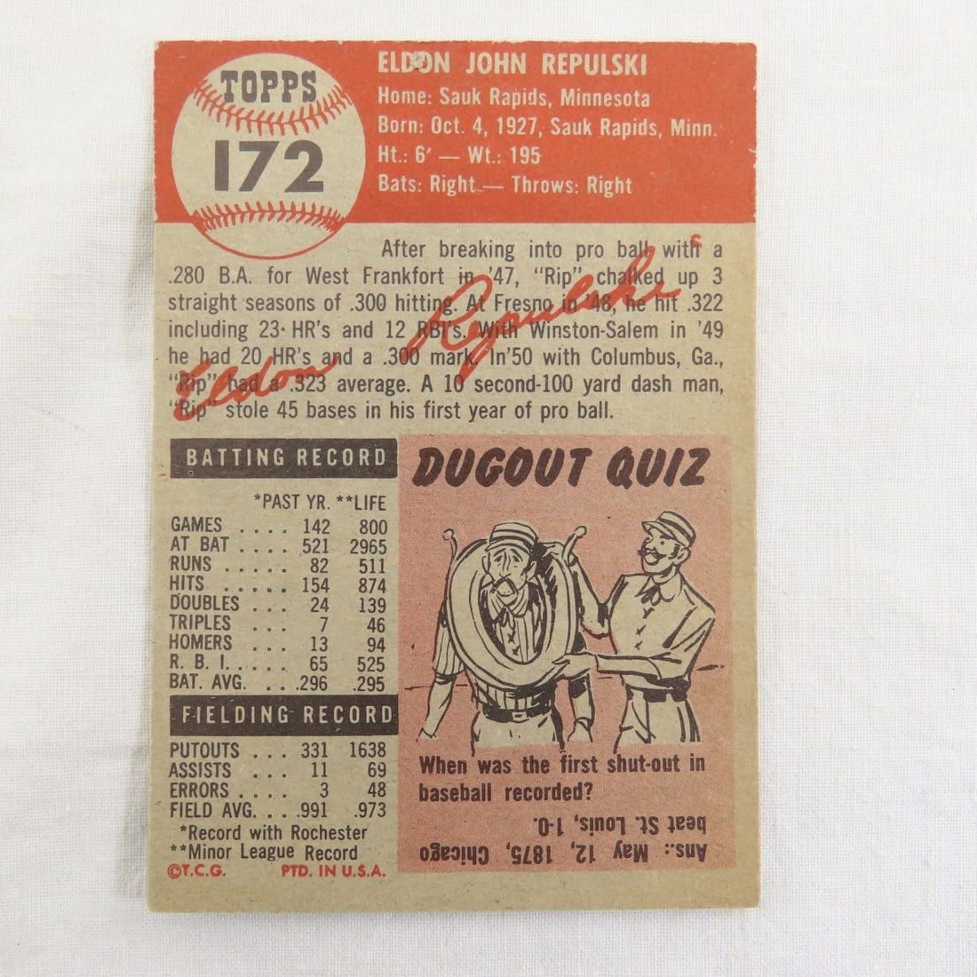 10 Sharp 1953 Topps Baseball Cards - 17