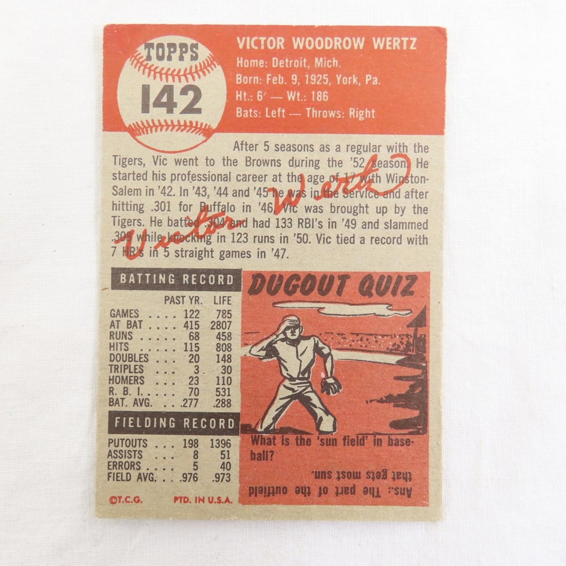 10 Sharp 1953 Topps Baseball Cards - 7