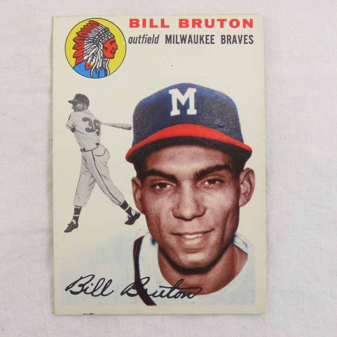 10 Sharp 1954 Topps Baseball Cards - 2