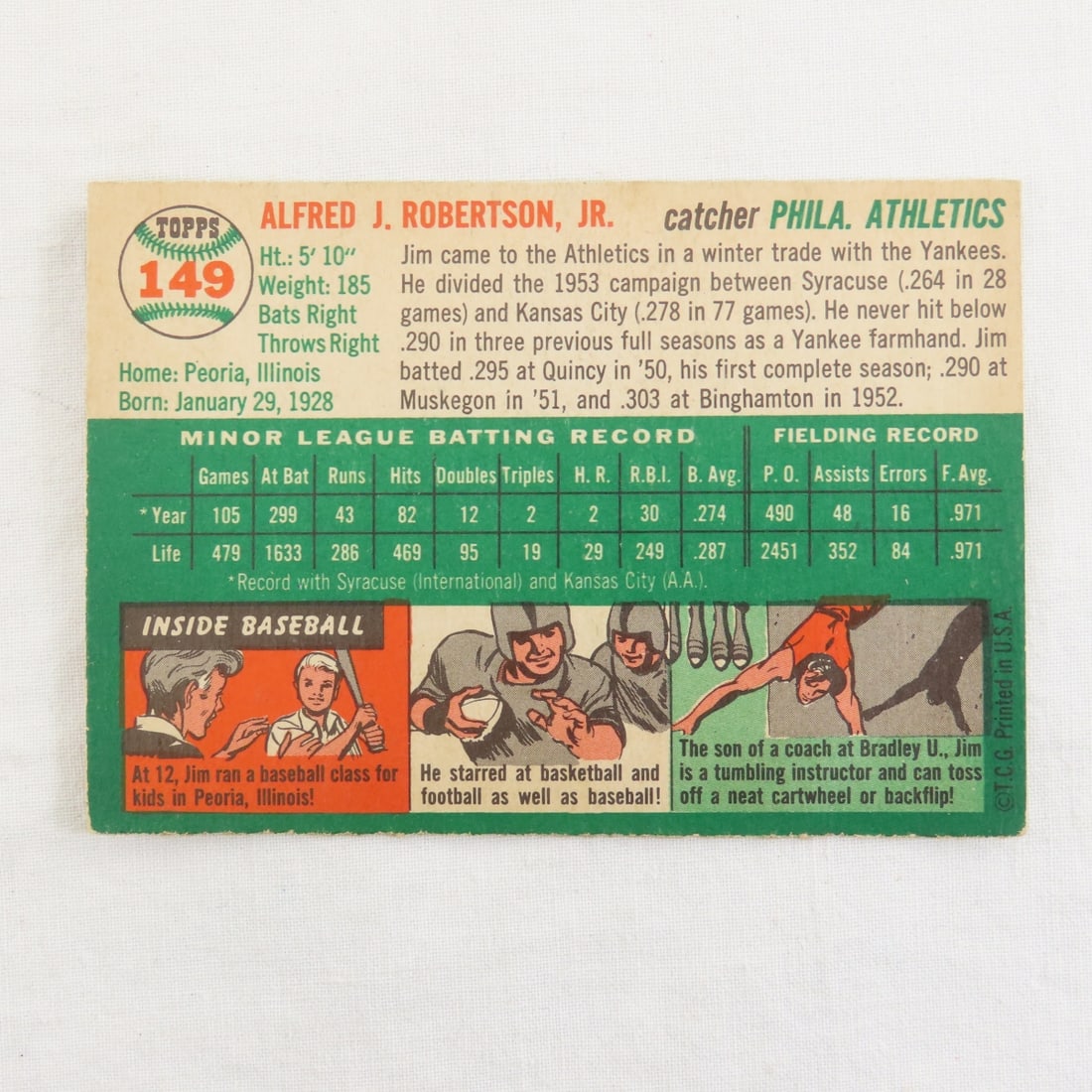 10 Sharp 1954 Topps Baseball Cards - 7