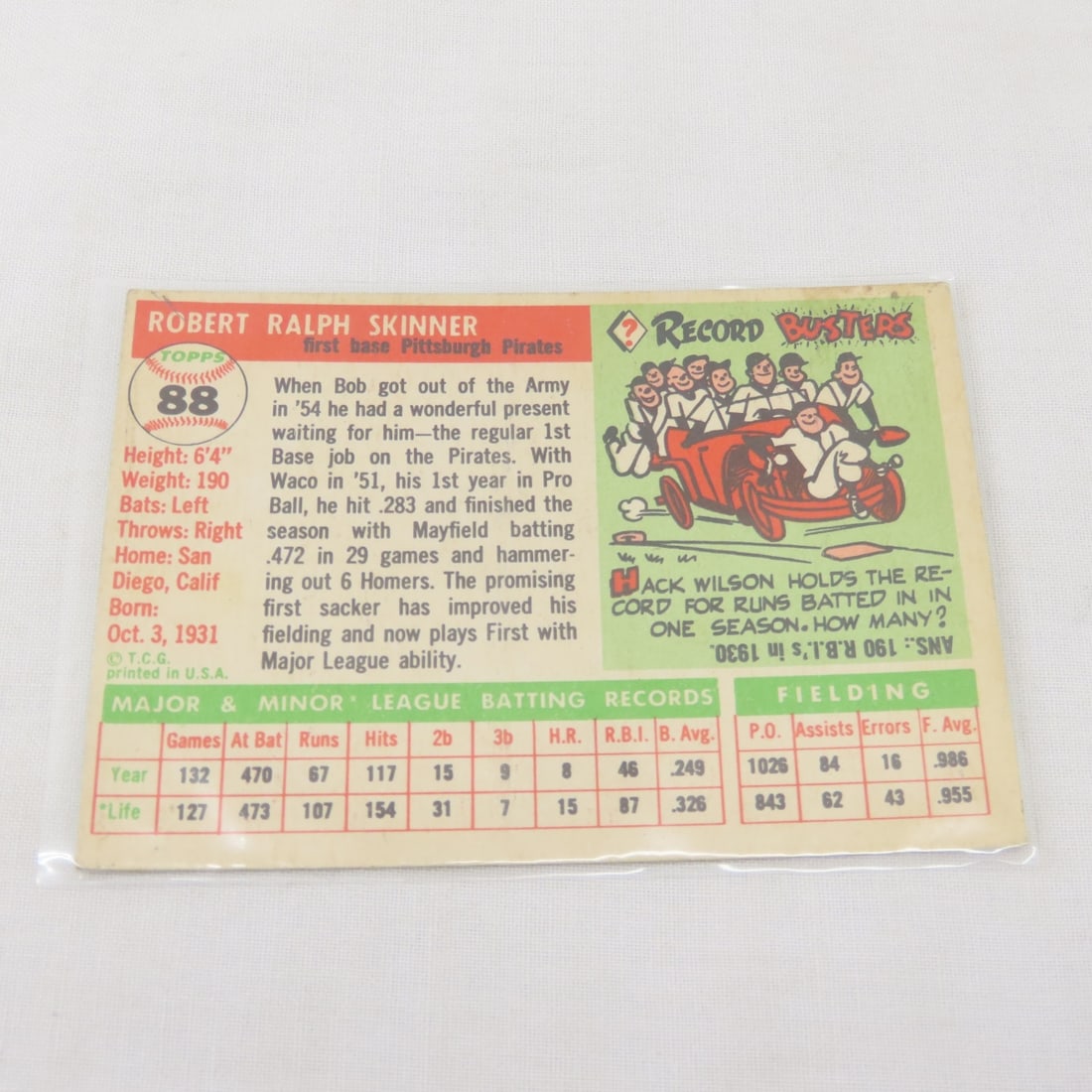21 Sharp 1955 Topps Baseball Cards - 13
