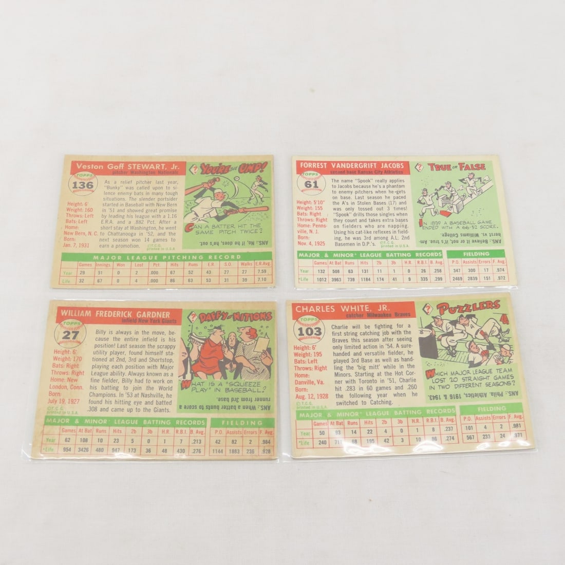 21 Sharp 1955 Topps Baseball Cards - 5
