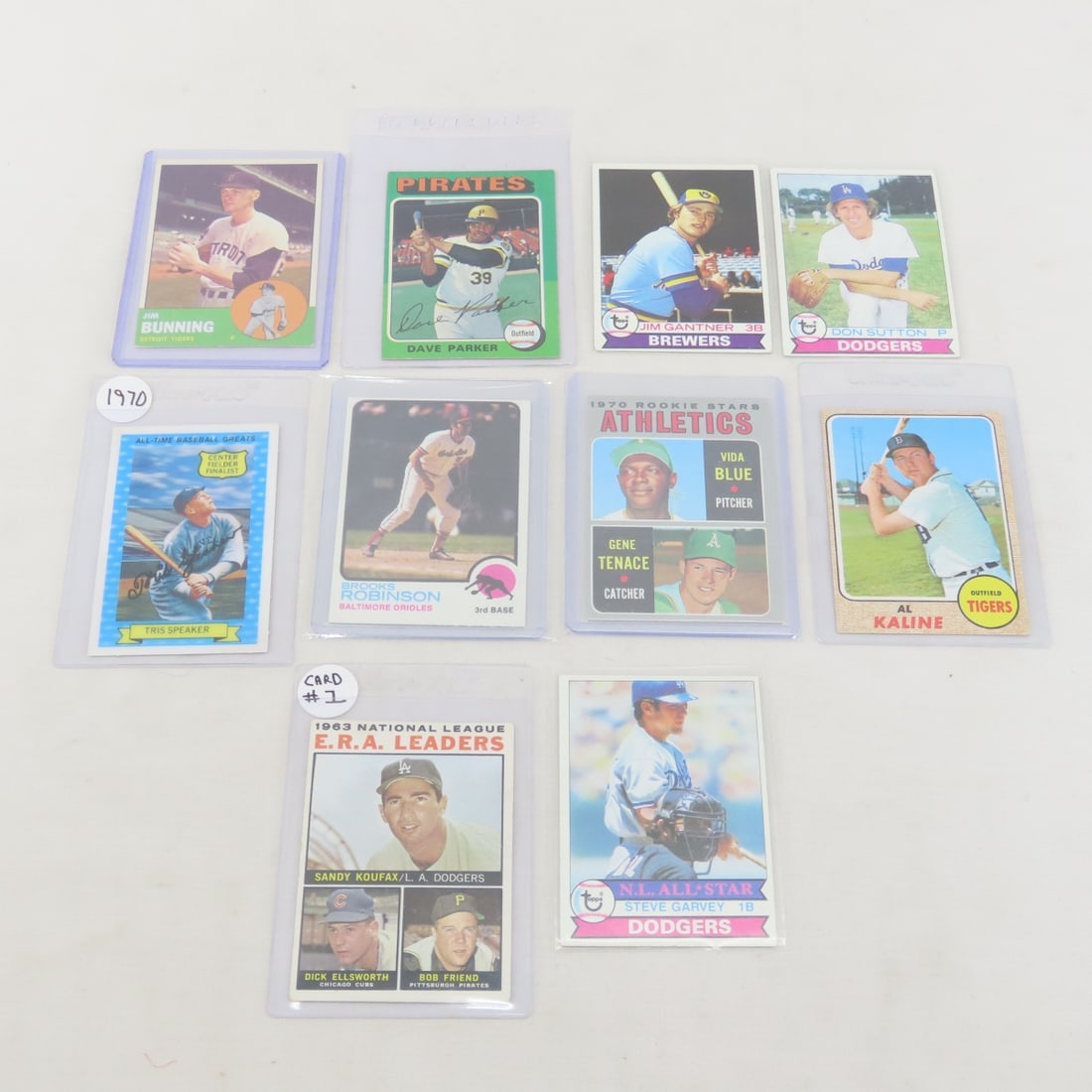 10 Sharp 1960s & 70s Star Baseball Cards (1 of 11)