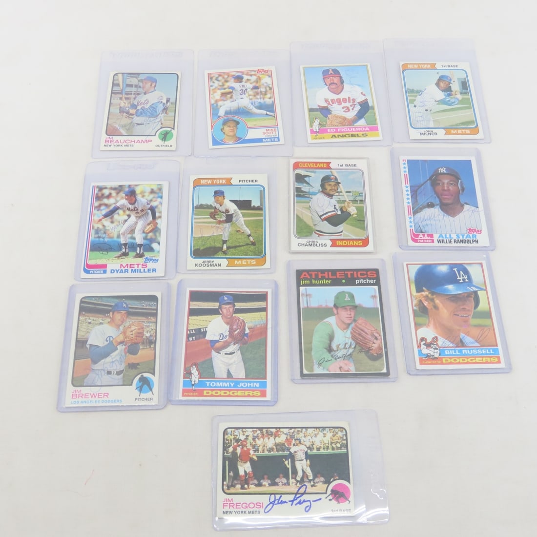 13 1970s & 80s Autographed Baseball Cards (1 of 15)