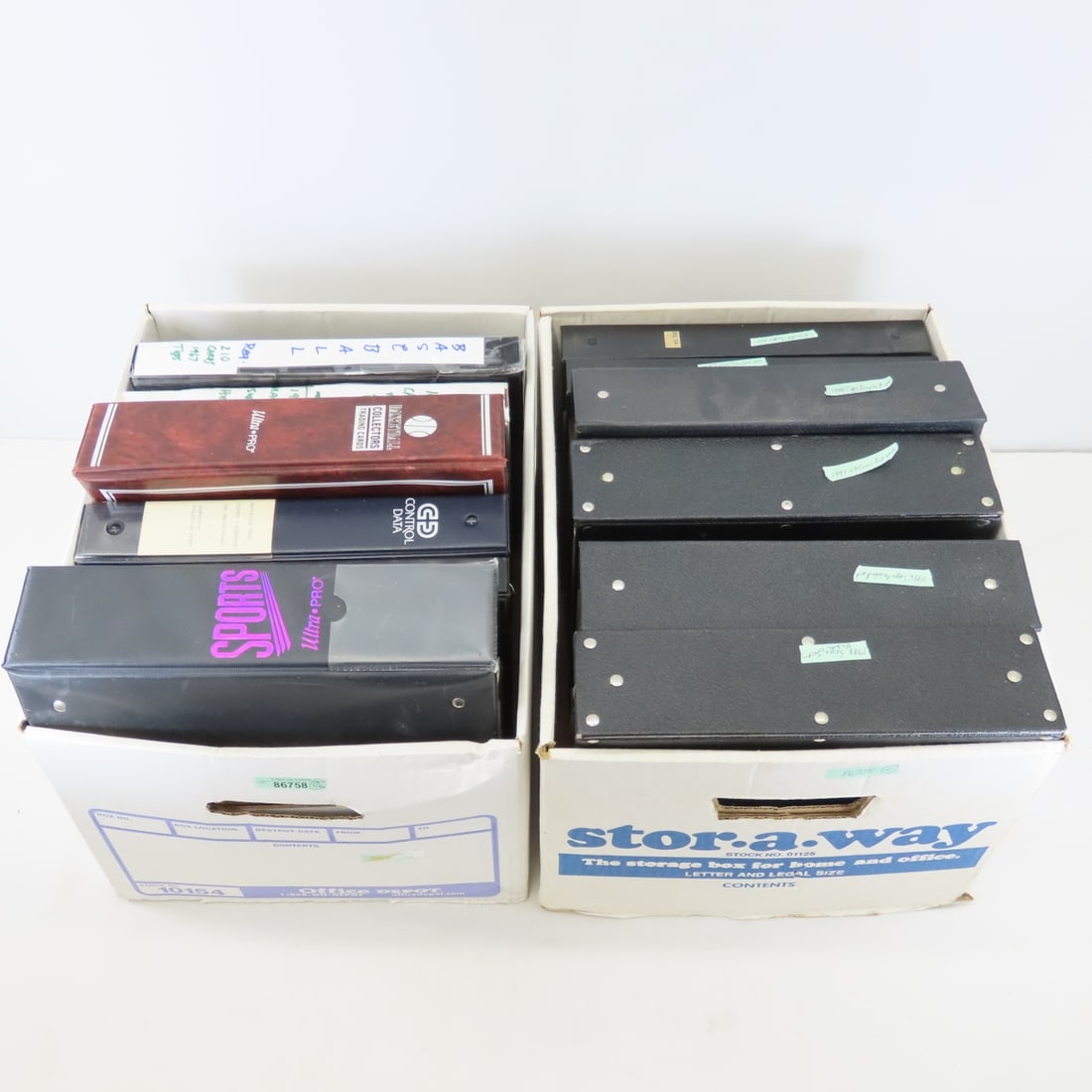 Binders of sports cards, several complete sets: Binders of sports cards, several complete sets - mostly 1980's Baseball. LOT SIZE 24X24X18" 60 LB Photos are part of description. (Live Auctioneers only shows a max of 20 photos). Please ask