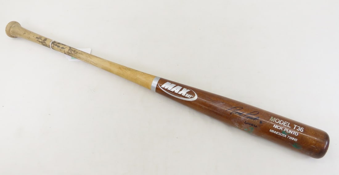 Autographed Game Used Nick Punta Baseball Bat (1 of 8)