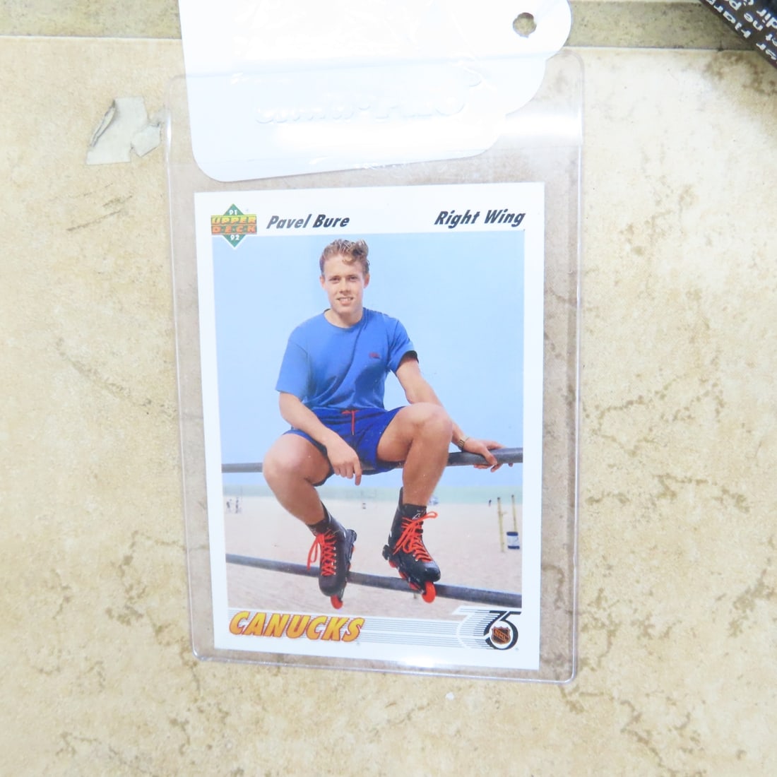 Pavel Bure Game Used Autographed Hockey Stick - 3