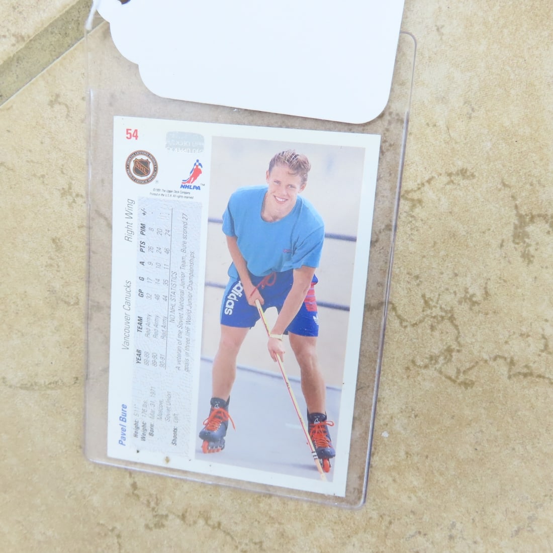 Pavel Bure Game Used Autographed Hockey Stick - 4