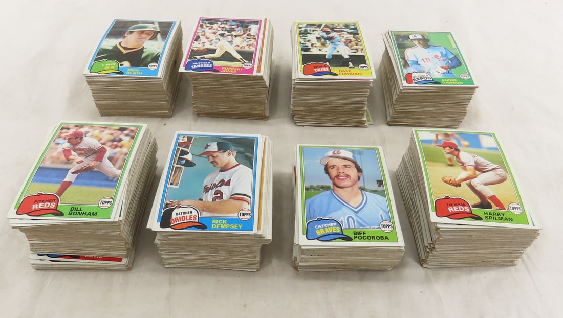 600+ 1981 Topps Baseball Cards (1 of 9)