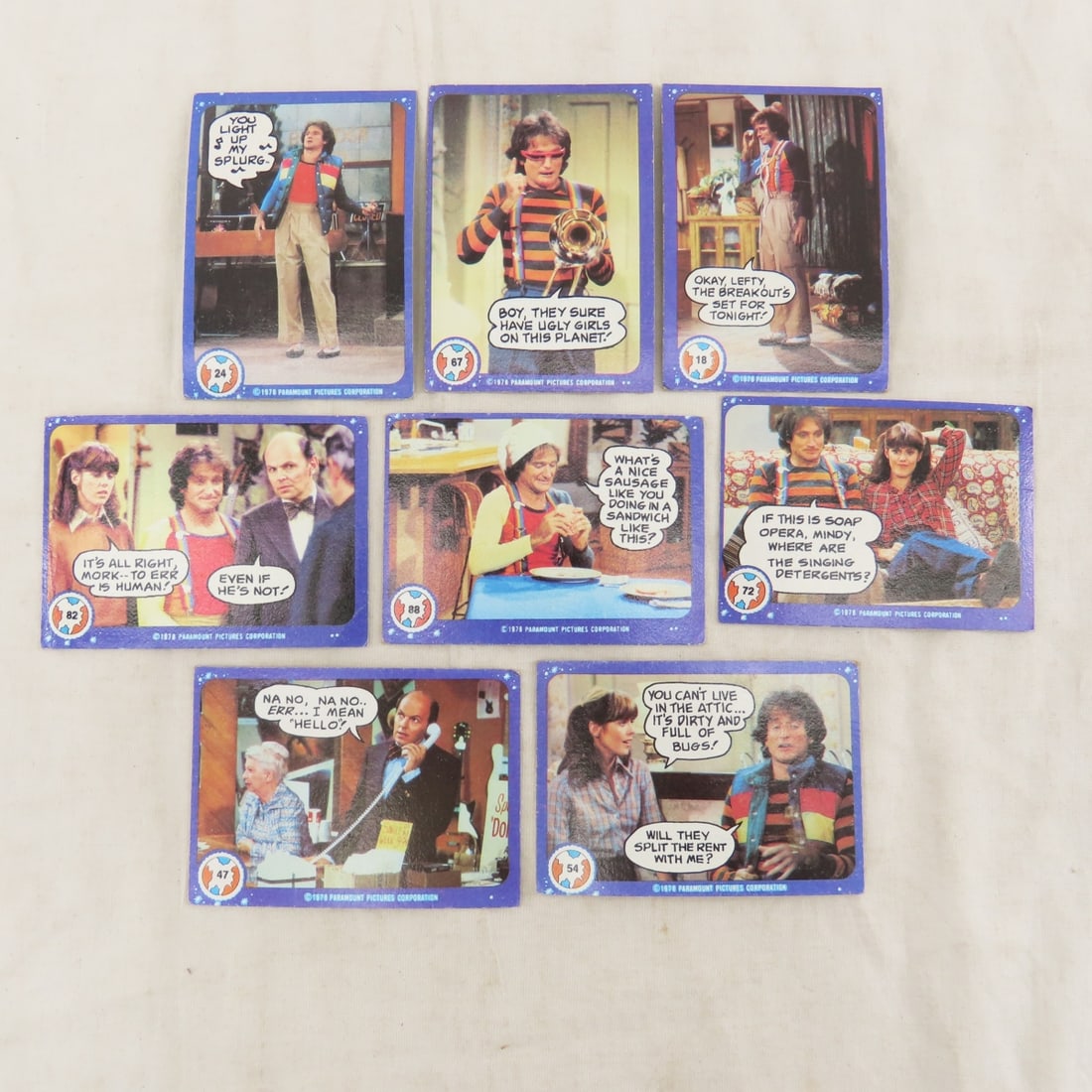 Grease & Other 70-80's Movie & TV Trading Cards - 2