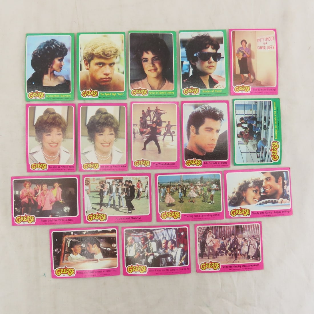 Grease & Other 70-80's Movie & TV Trading Cards - 6