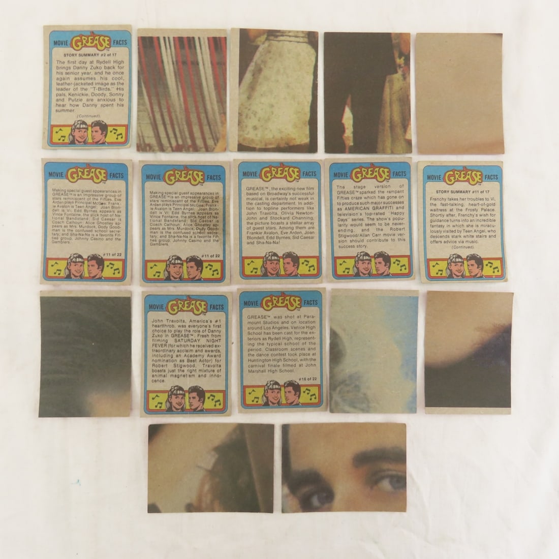 Grease & Other 70-80's Movie & TV Trading Cards - 7