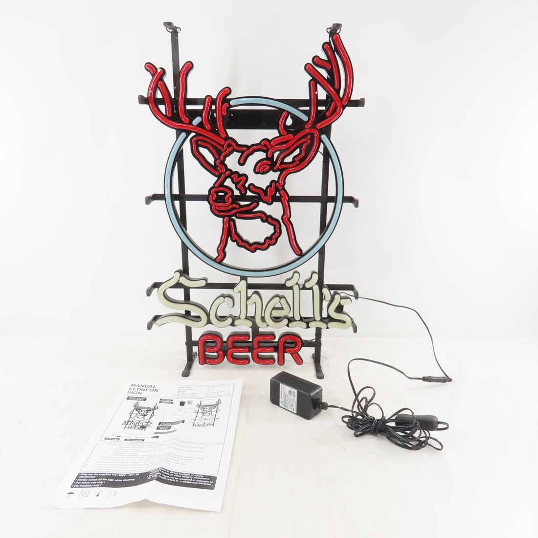 Schell's Beer Deer Head LEDNEON Bar Light, Working - 2