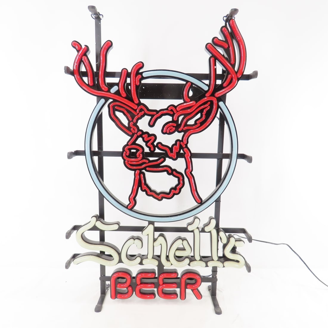 Schell's Beer Deer Head LEDNEON Bar Light, Working - 3