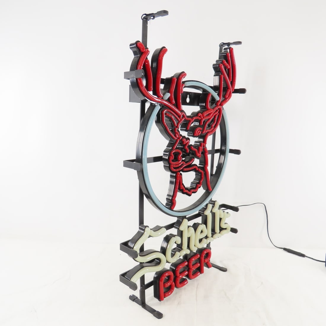 Schell's Beer Deer Head LEDNEON Bar Light, Working - 4