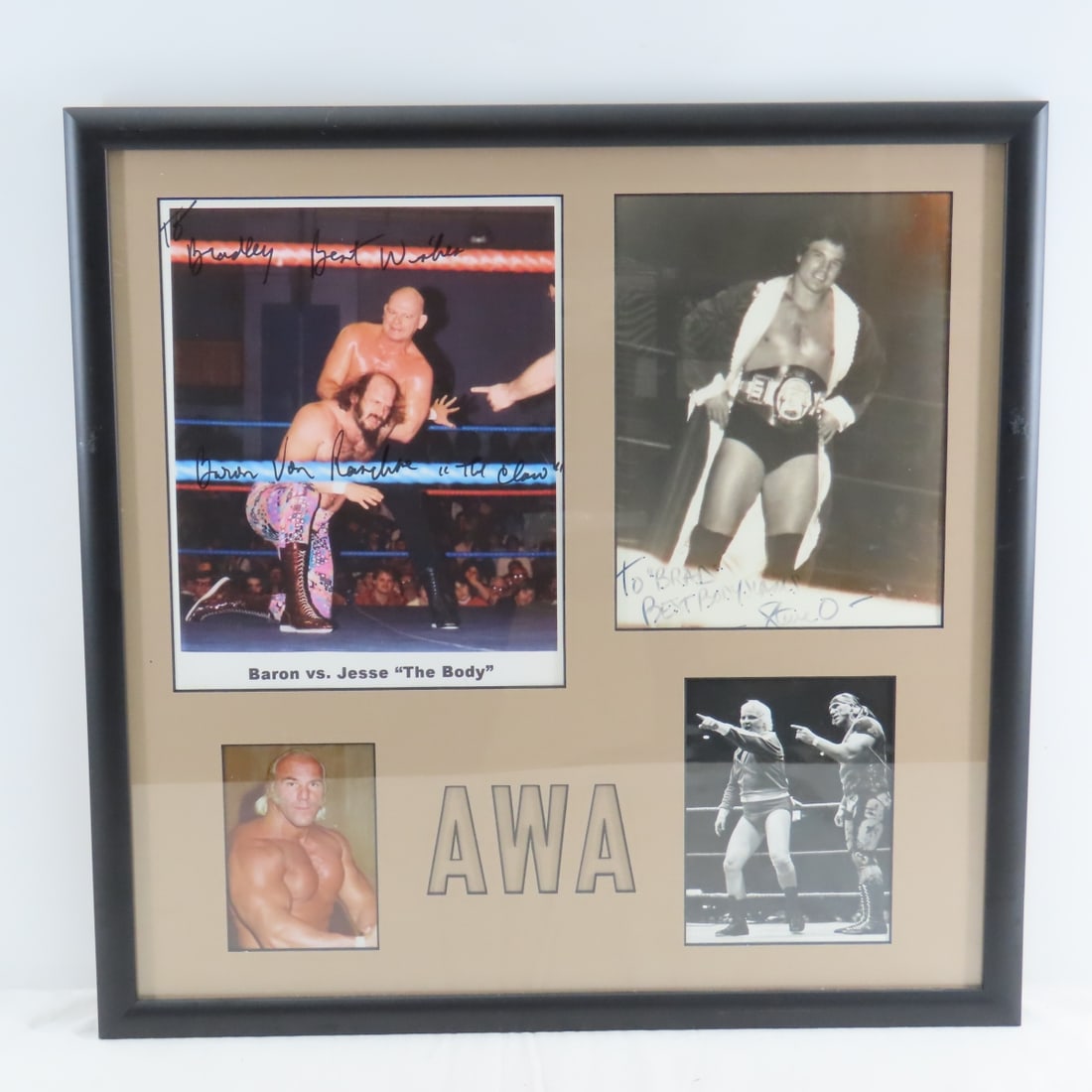 Signed AWA Wrestling Photos, Mad Dog, The Claw - 10