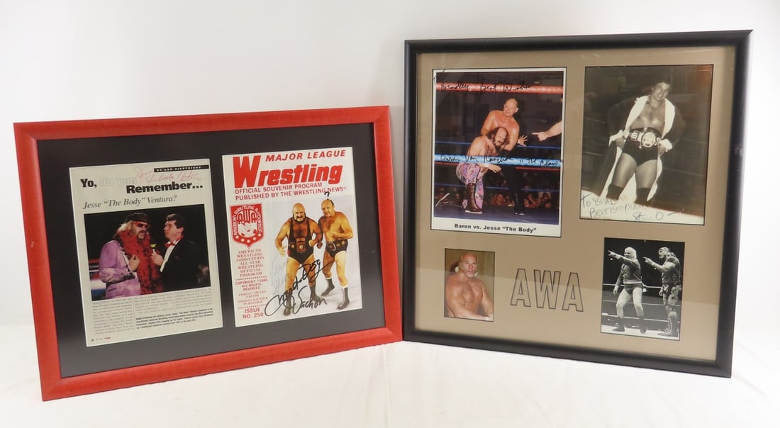 Signed AWA Wrestling Photos, Mad Dog, The Claw (1 of 20)