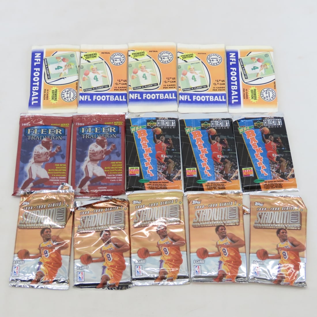 35 Pounds Cut Open 1990's Mixed Sports Card Packs - 6