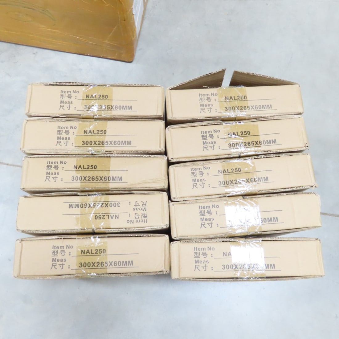 10 Mixed NAL250 Rotating 10" Display Stand w/LED - 10