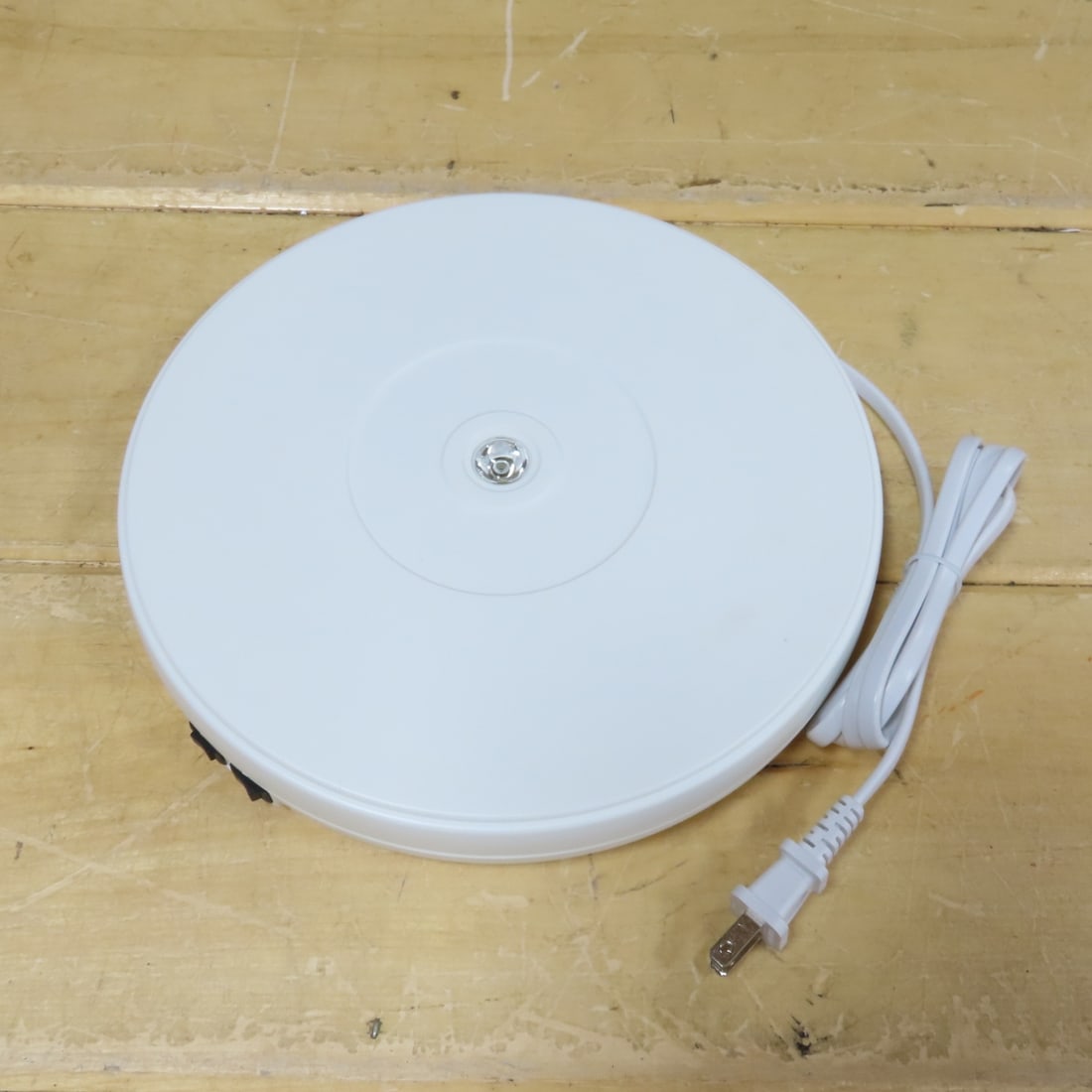 10 White NAL250 Rotating 10" Display Stand w/LED - 2