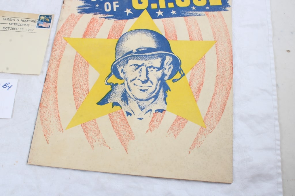 1945 WW2 Ernie Pyle Program, '87 Baseball Stamp - 3