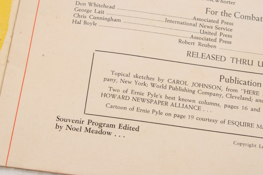 1945 WW2 Ernie Pyle Program, '87 Baseball Stamp - 4