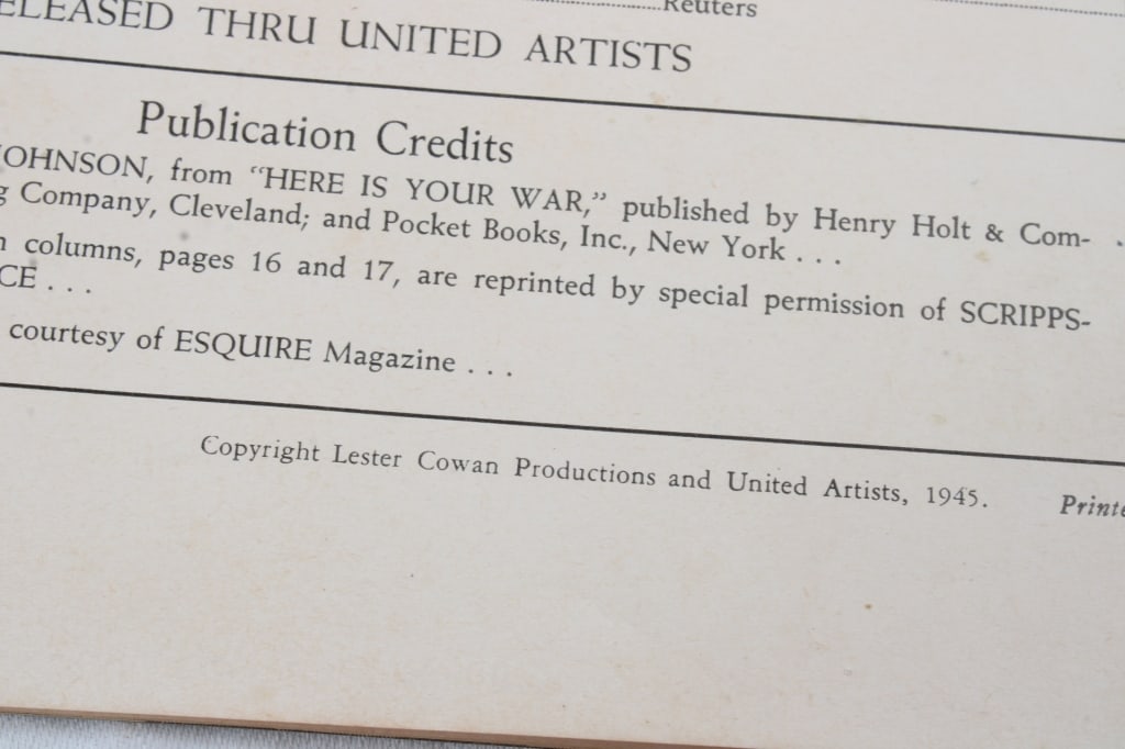 1945 WW2 Ernie Pyle Program, '87 Baseball Stamp - 5