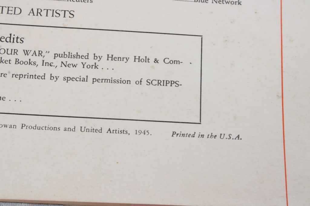 1945 WW2 Ernie Pyle Program, '87 Baseball Stamp - 6