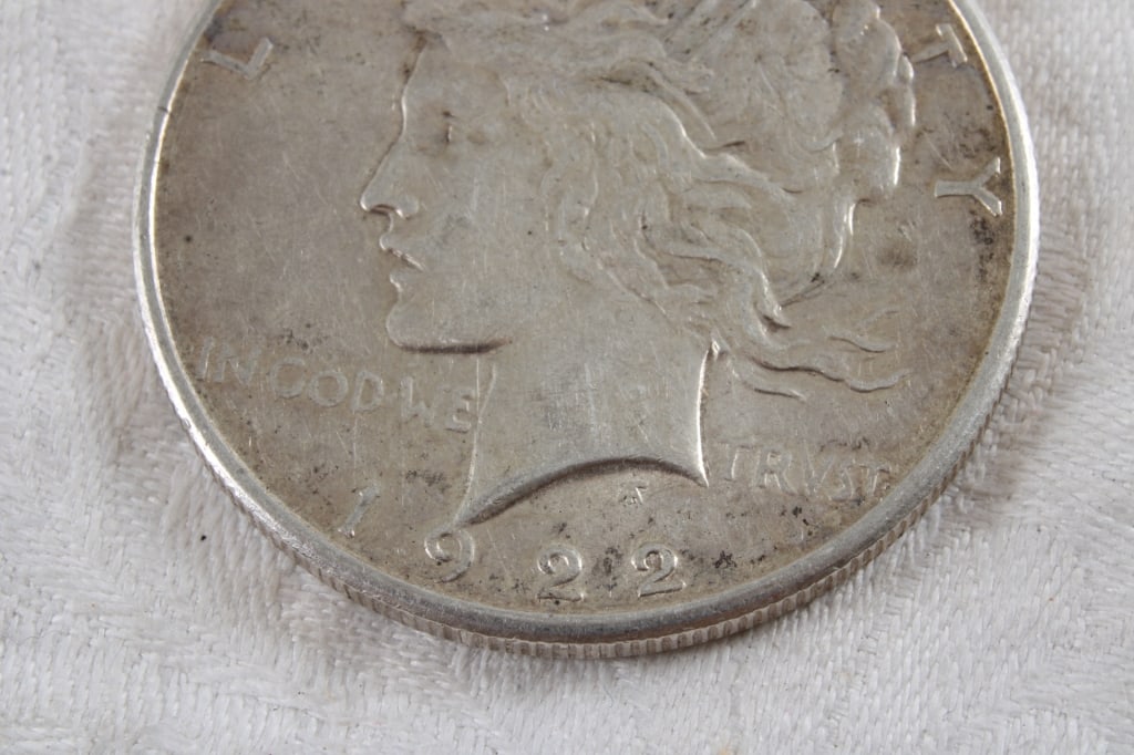 1922 S Peace Silver Dollar - 2