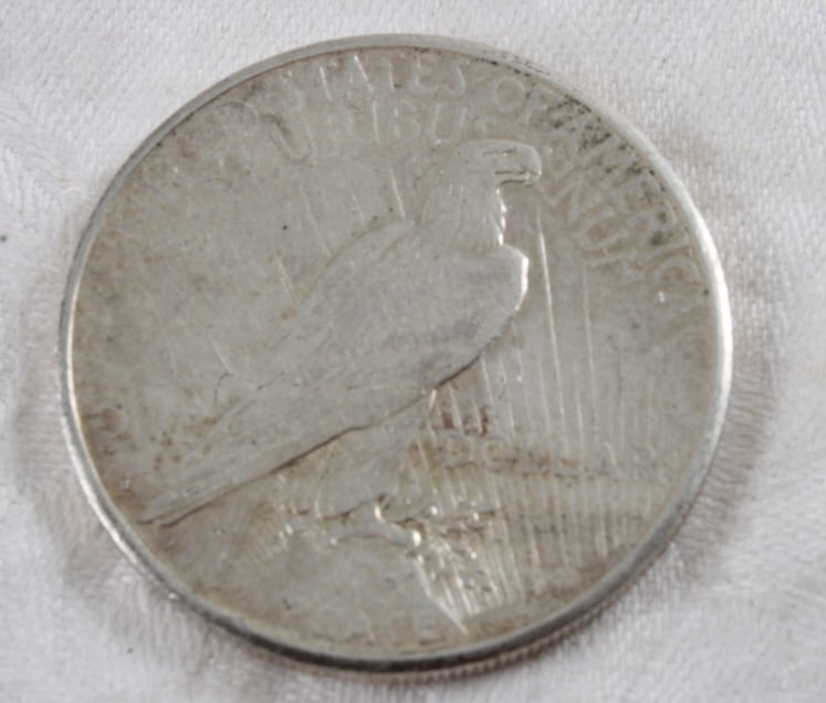 1922 S Peace Silver Dollar - 3
