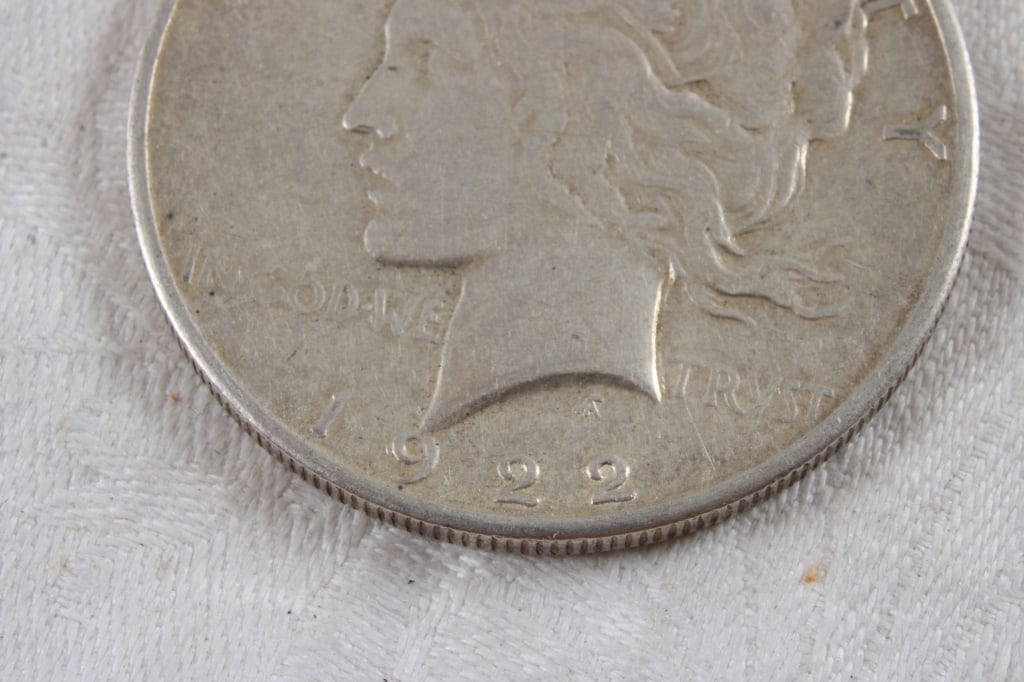 1922 S Peace Silver Dollar - 2