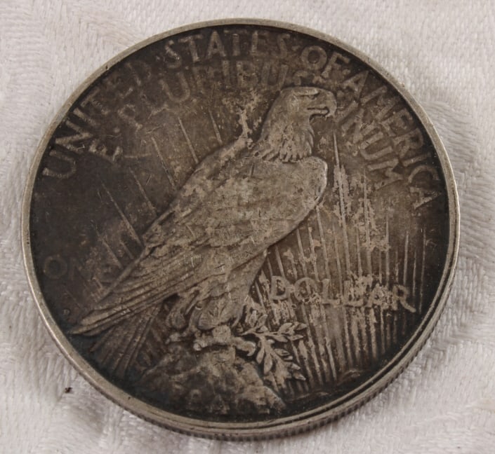 1923 D Peace Silver Dollar - 3
