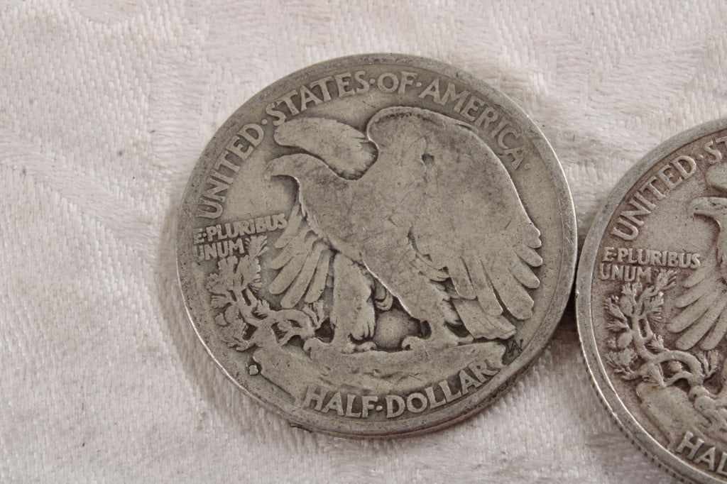 3 Walking Liberty Silver Half Dollars - 5