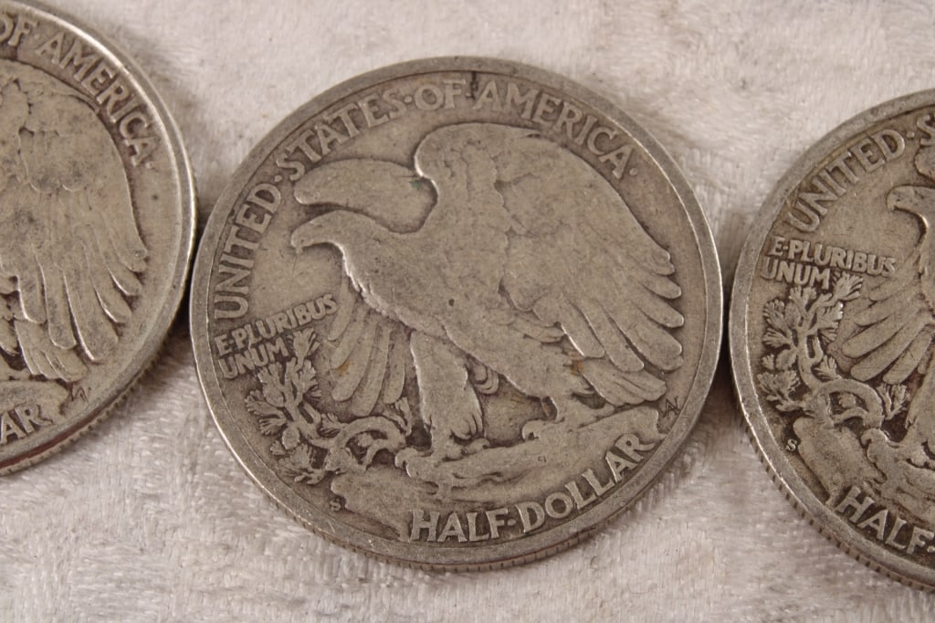 3 Walking Liberty Silver Half Dollars - 6
