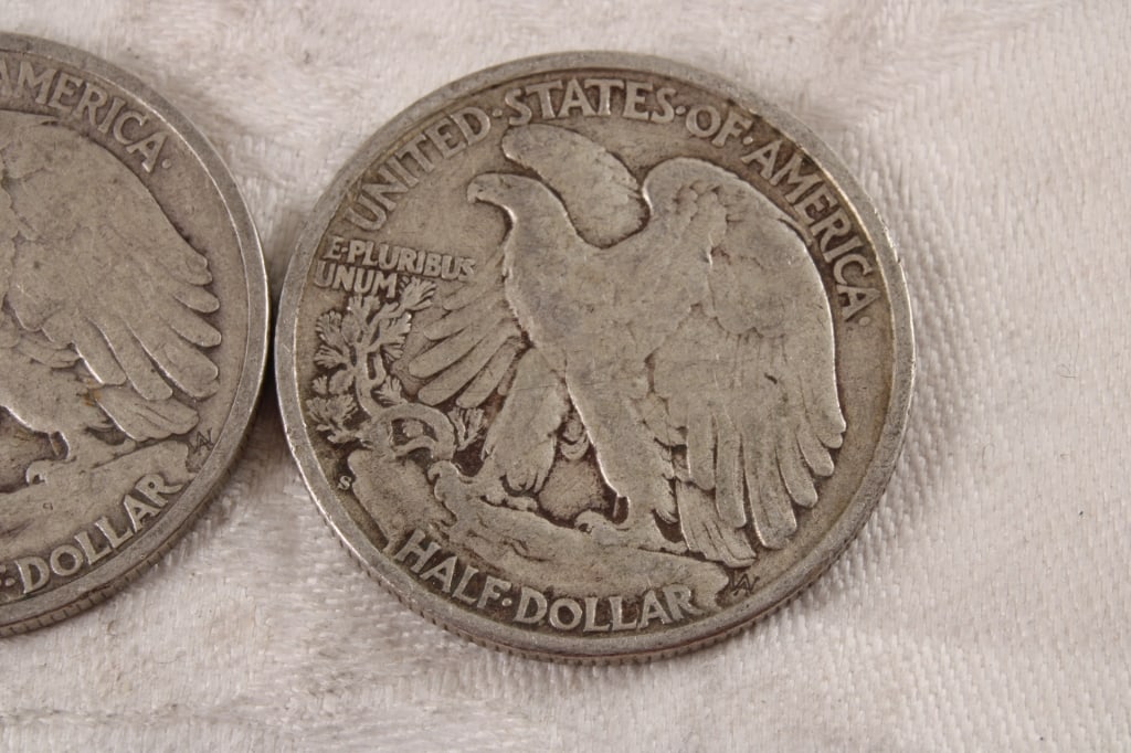 3 Walking Liberty Silver Half Dollars - 7