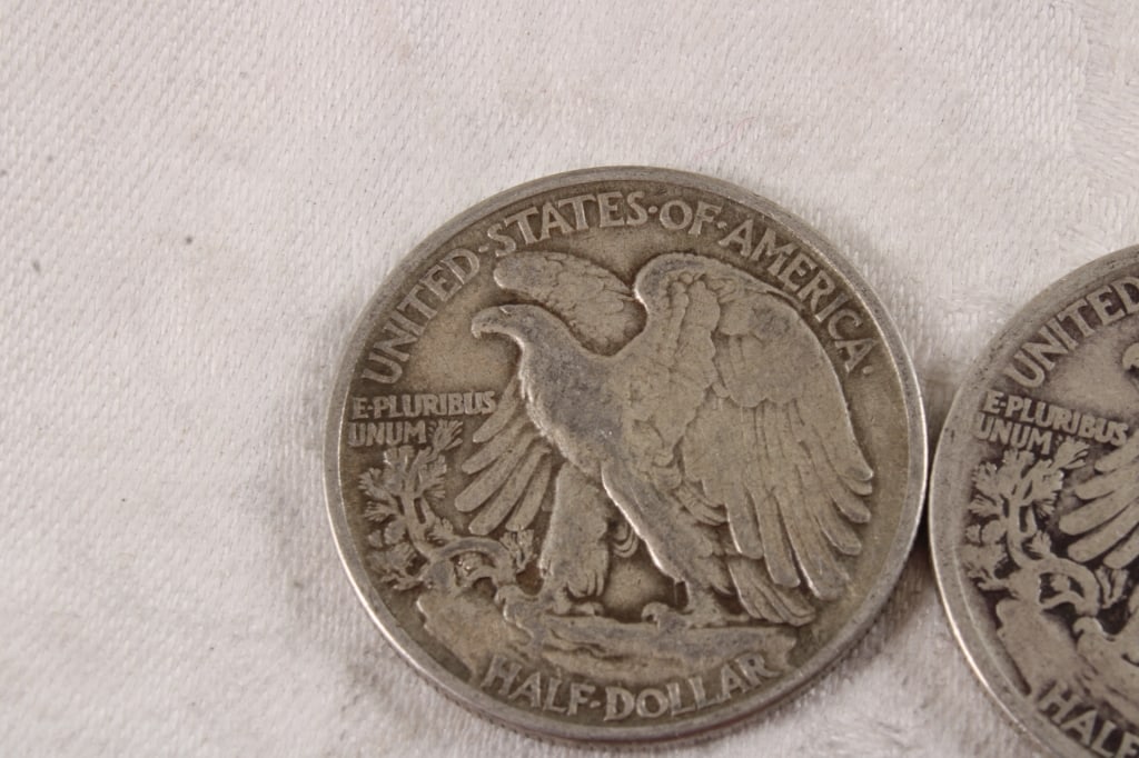 3 Walking Liberty Silver Half Dollars - 5