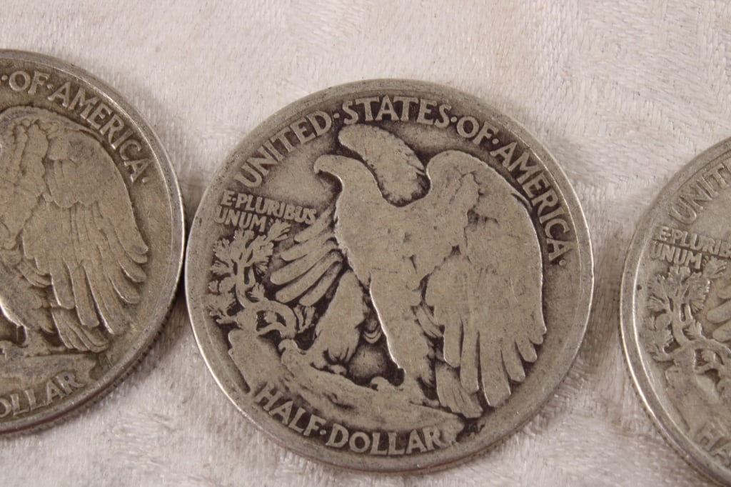 3 Walking Liberty Silver Half Dollars - 6