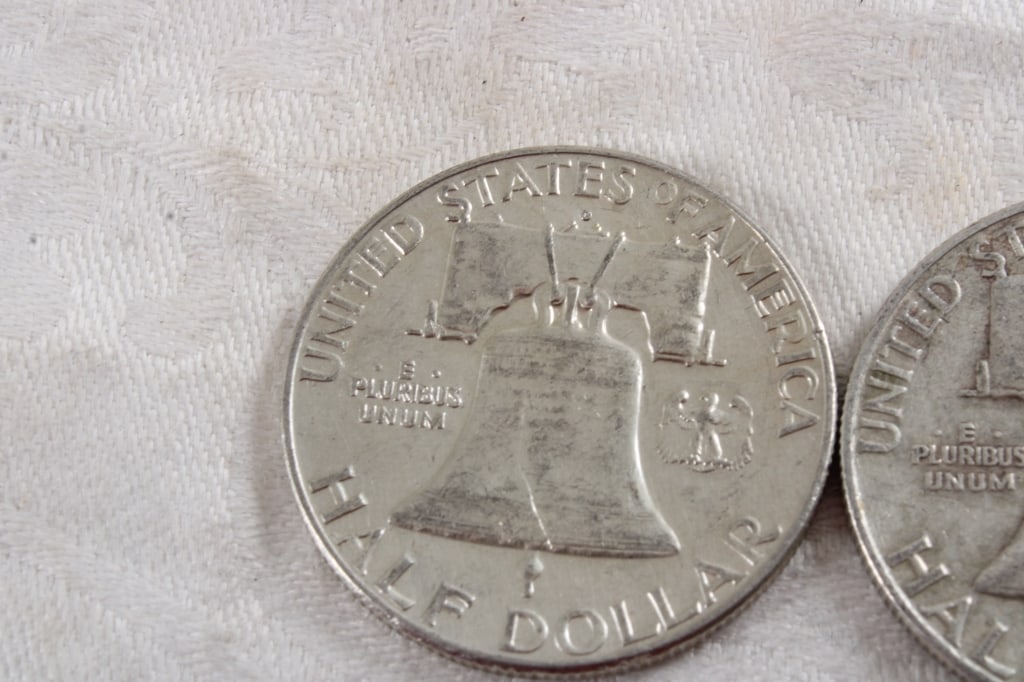 3 Franklin Silver Half Dollars - 5