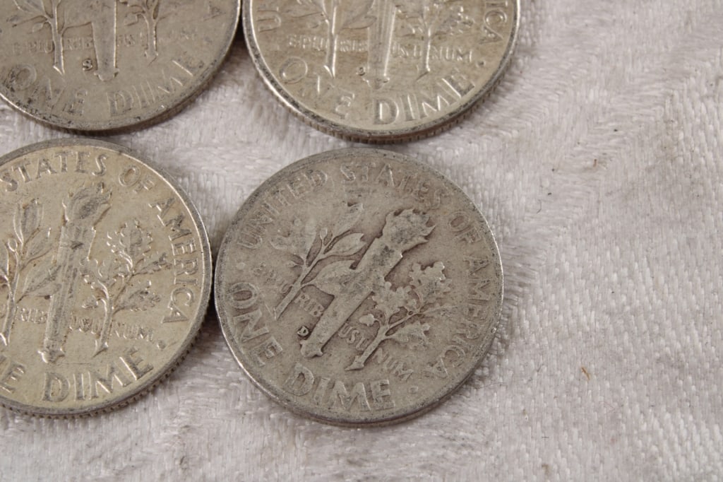 10 Roosevelt Silver Dimes - 13