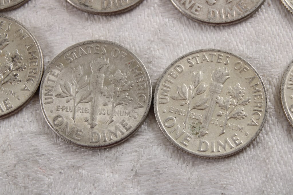 10 Roosevelt Silver Dimes - 11