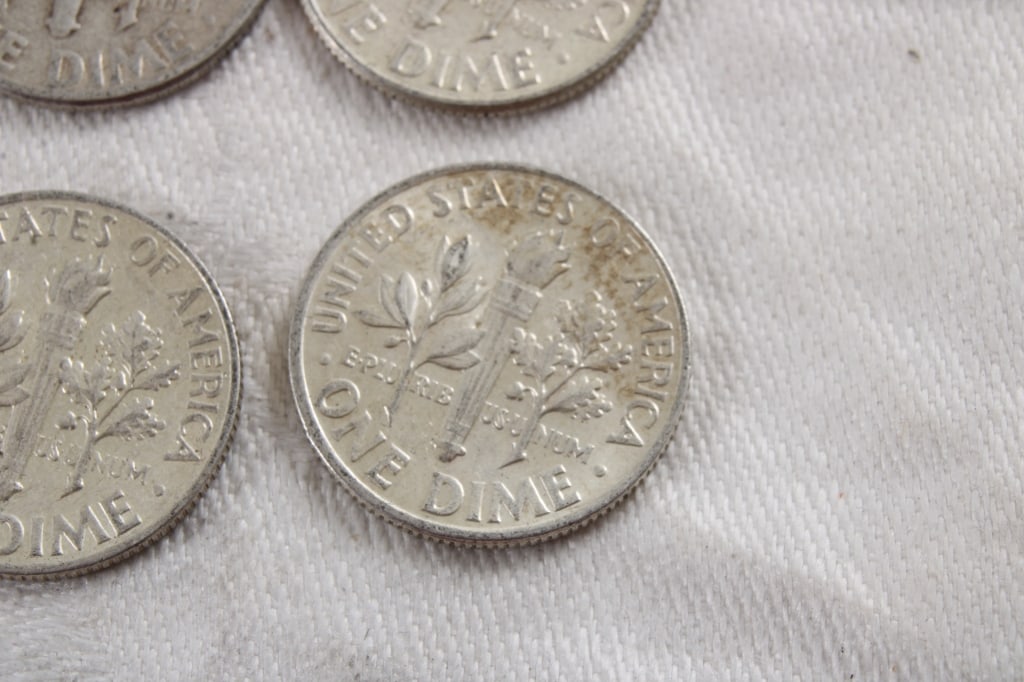 10 Roosevelt Silver Dimes - 13