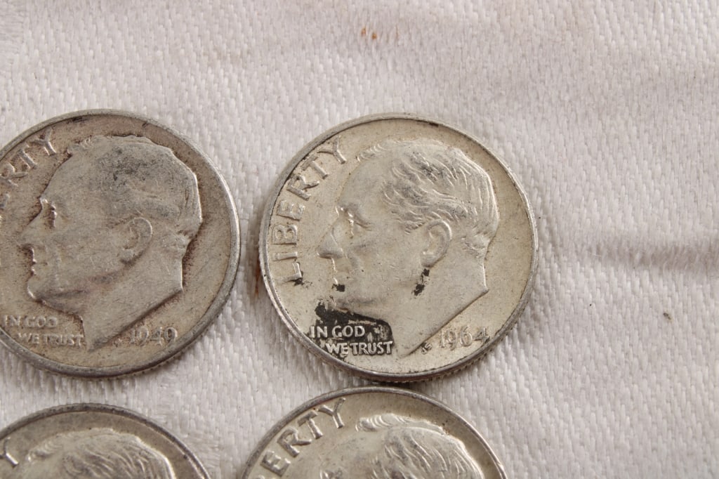 10 Roosevelt Silver Dimes - 6