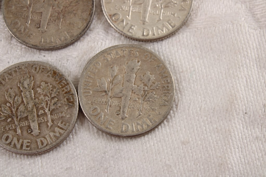 10 Roosevelt Silver Dimes - 13