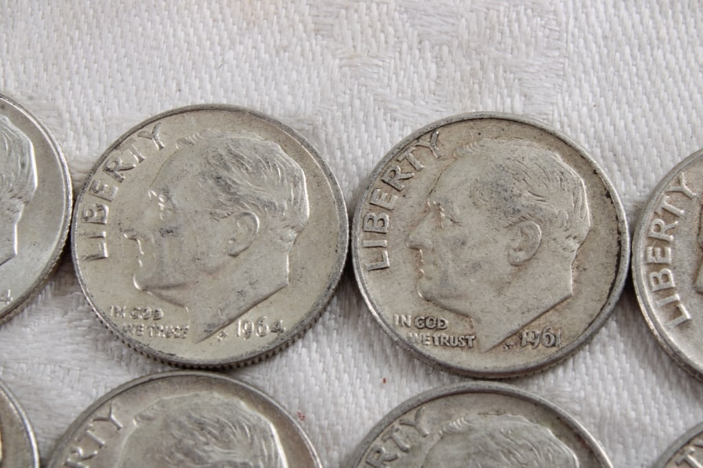 10 Roosevelt Silver Dimes - 4