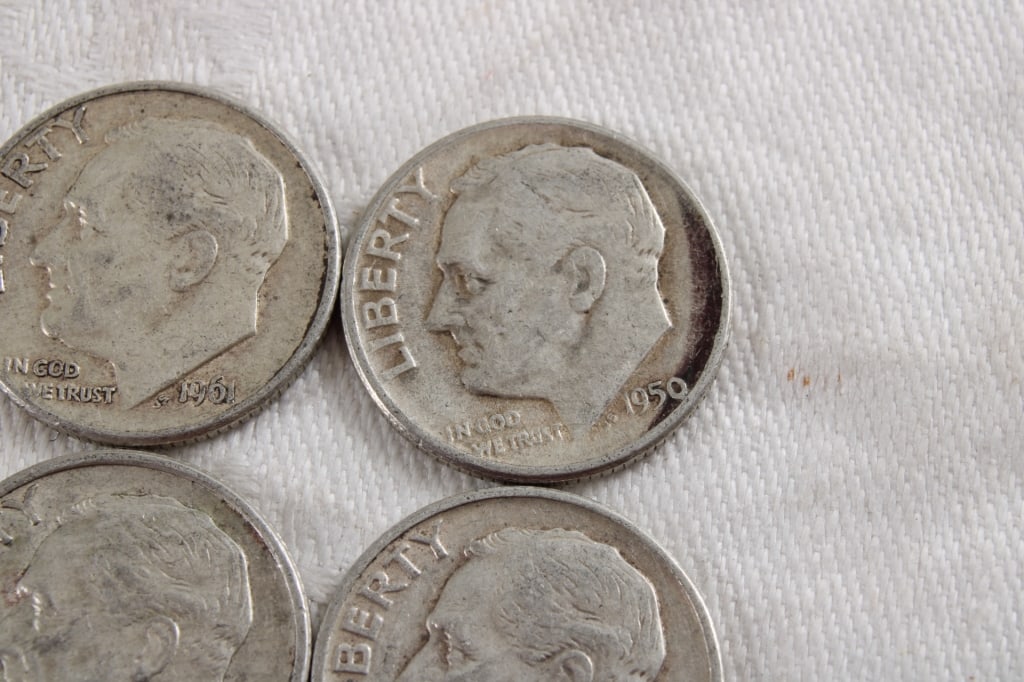 10 Roosevelt Silver Dimes - 6