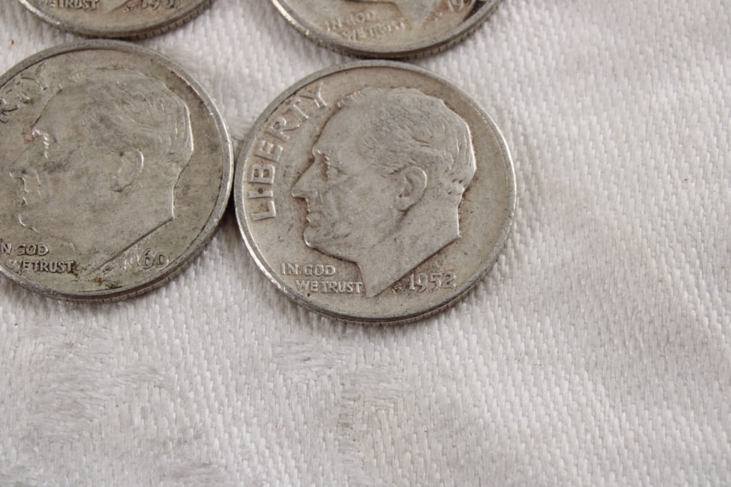 10 Roosevelt Silver Dimes - 7